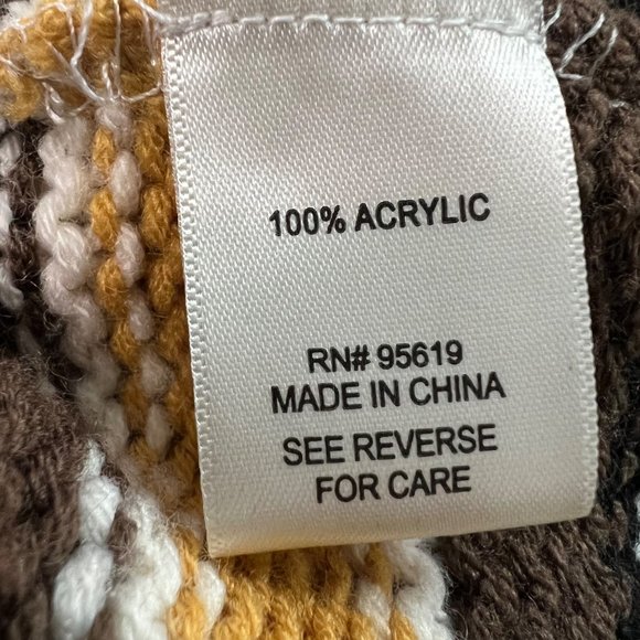 Multi-Color Half Sleeve Striped Sweater Top John Paul Richard Grannycore Medium - Picture 4 of 5